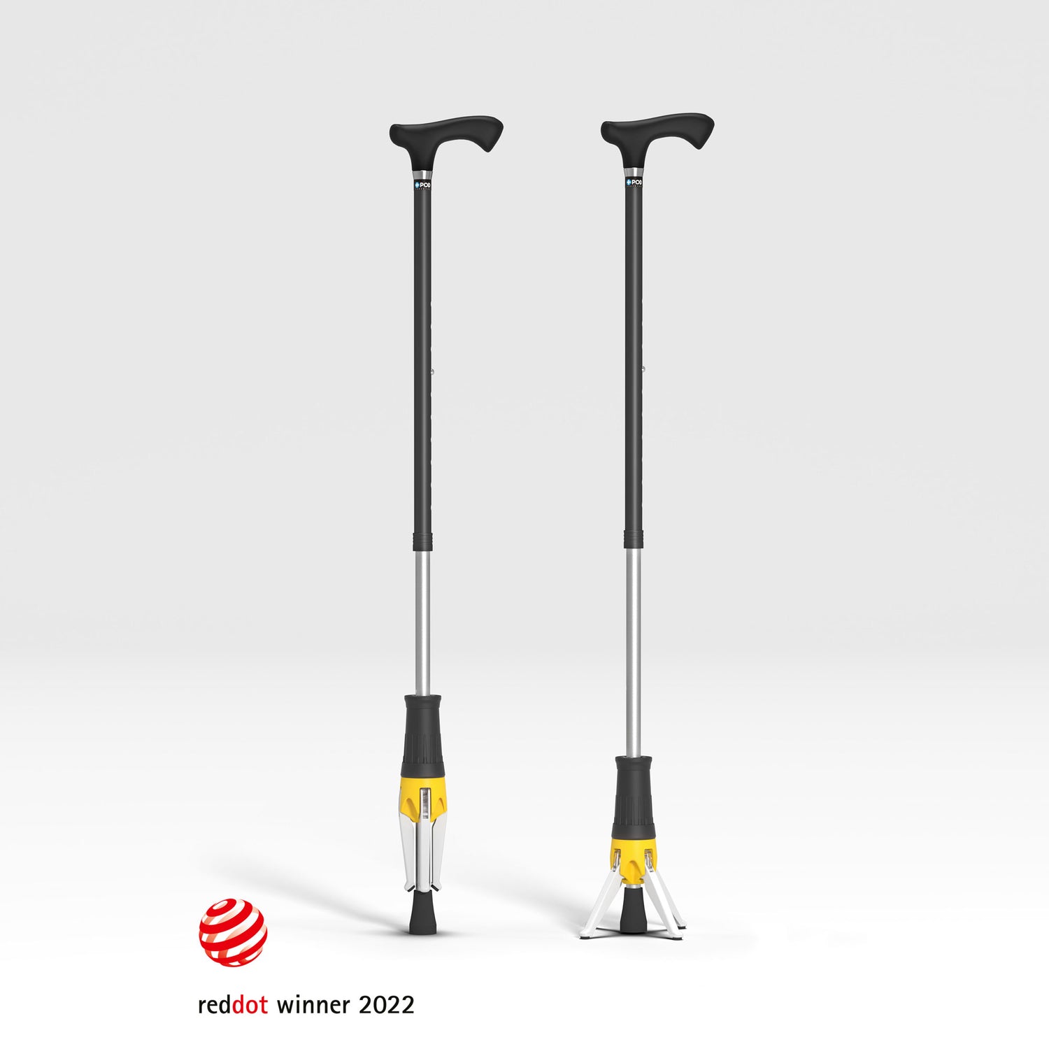 自立脚を閉じた状態と開いた状態